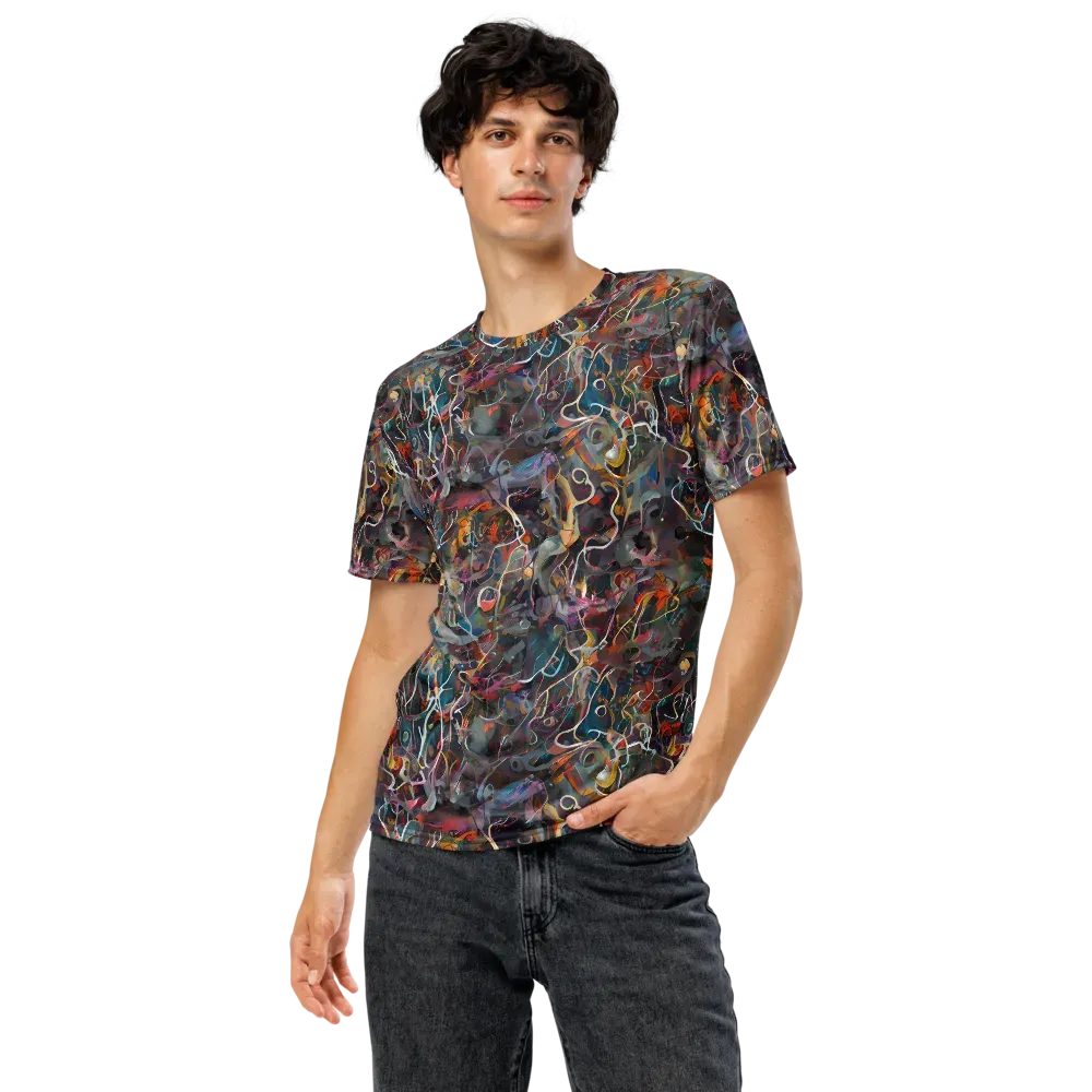 Chromatic Entanglement on Men's Crew Neck T-Shirt — Front