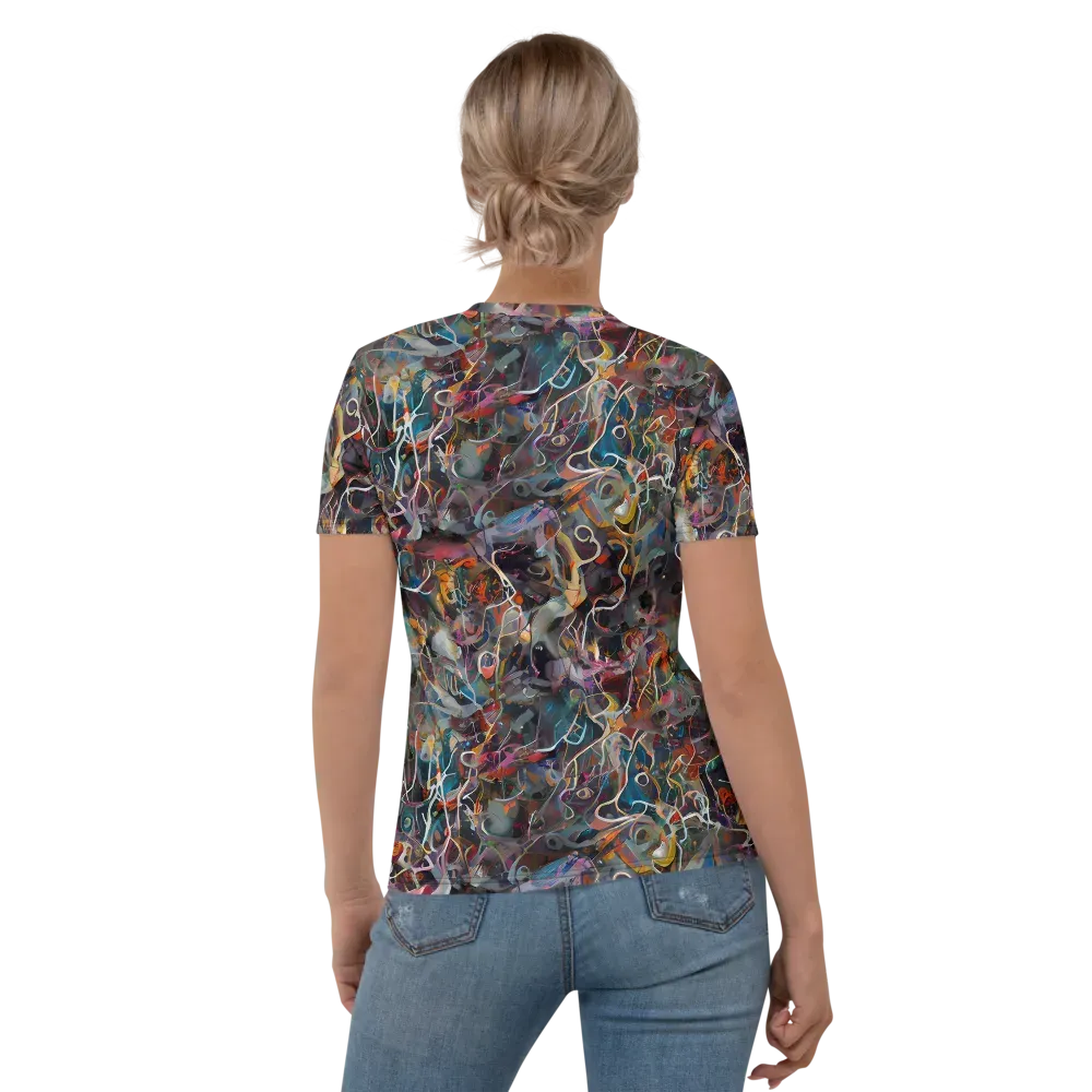 Chromatic Entanglement on Women's Crew Neck T-Shirt — Back
