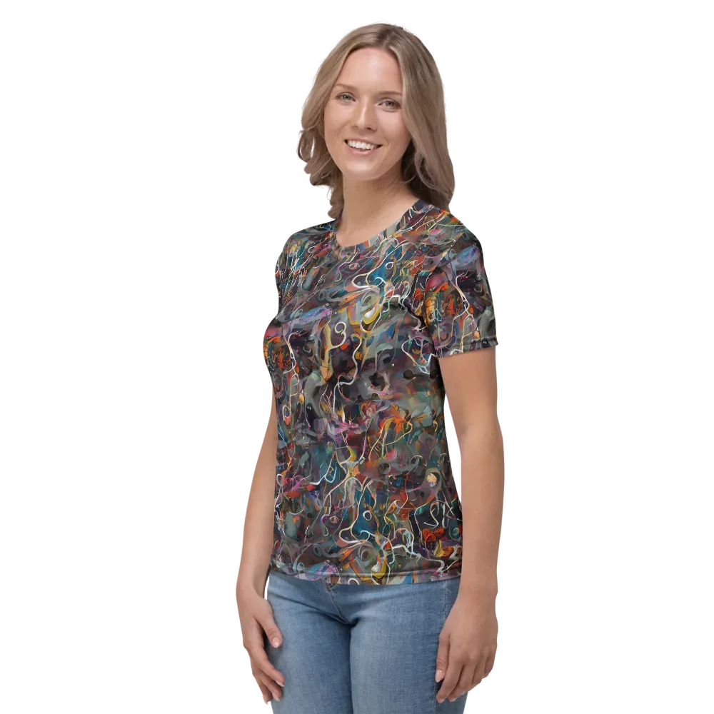 Chromatic Entanglement on Women's Crew Neck T-Shirt — Left