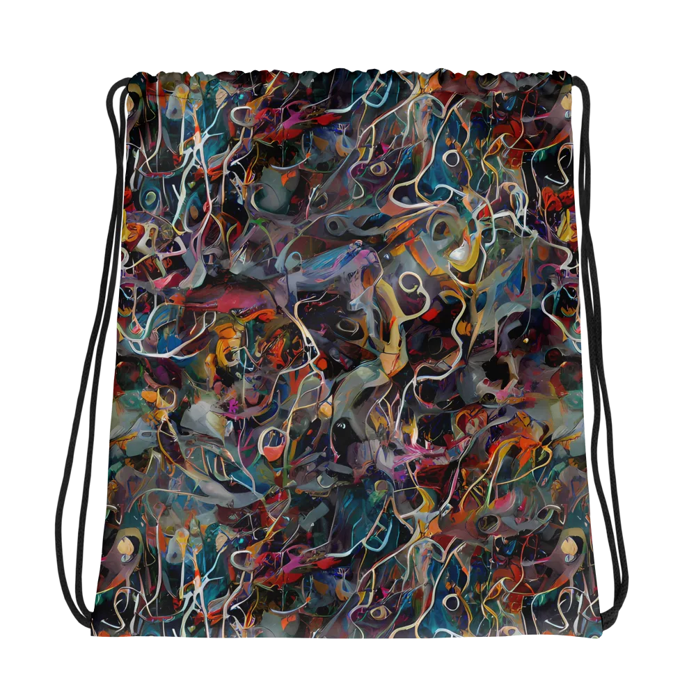 Chromatic Entanglement on Drawstring Bag — Photo