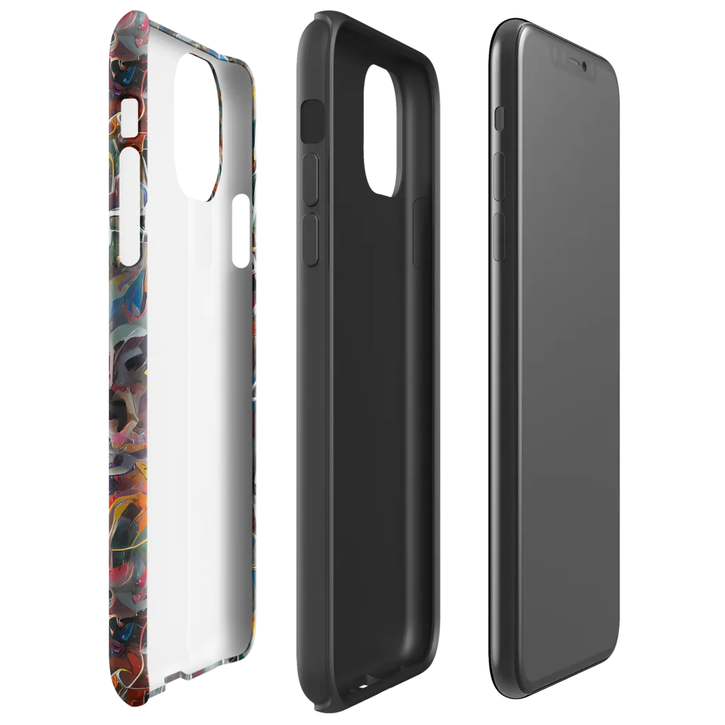 Chromatic Entanglement on Tough Case for iPhone® — Right