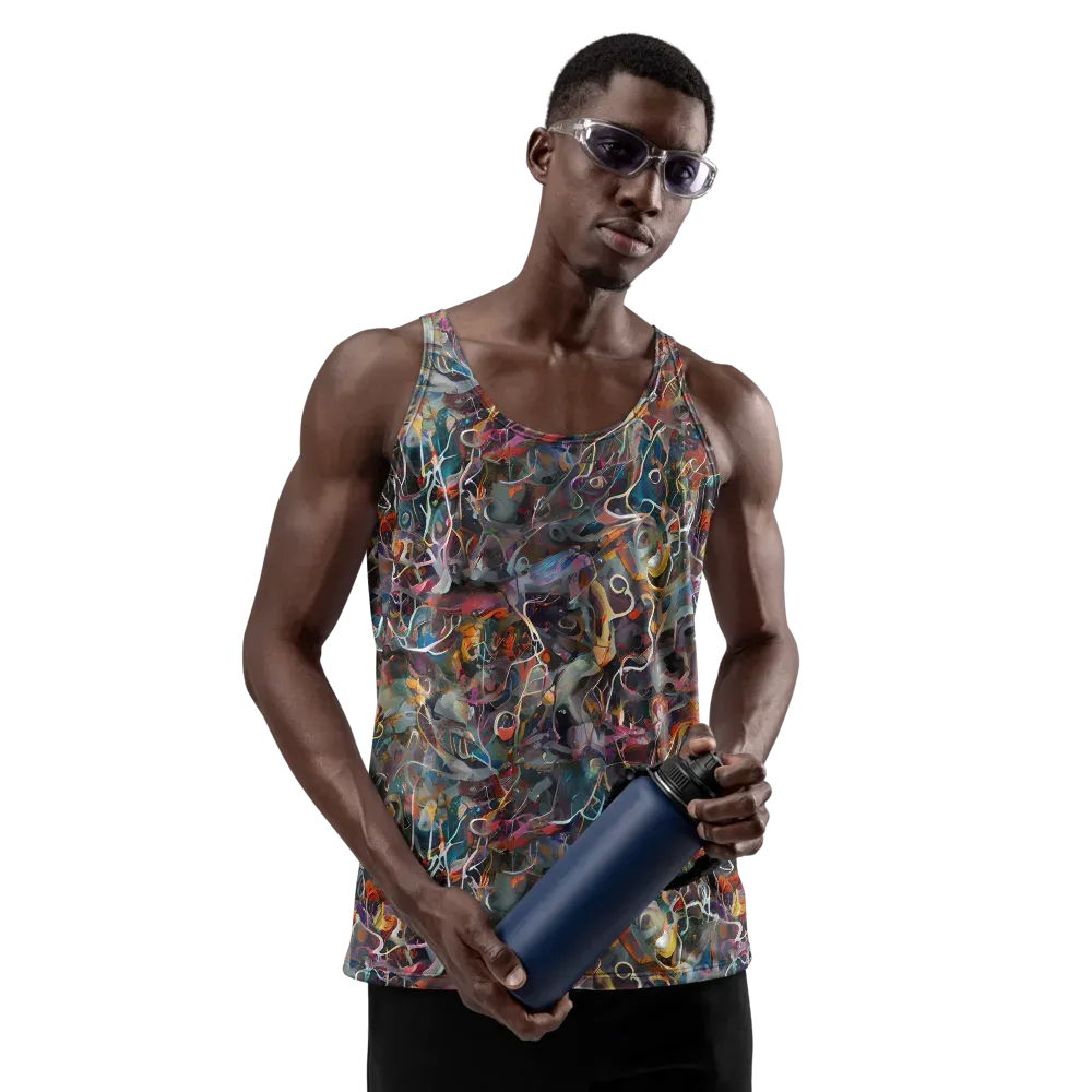 Chromatic Entanglement on Men's Tank Top — Front