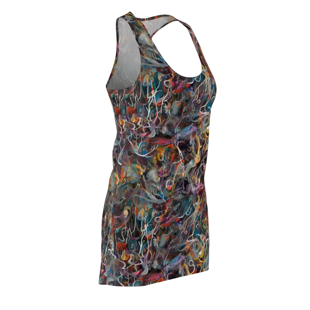 Chromatic Entanglement on Racerback Dress — Front Side