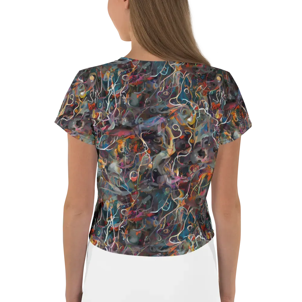 Chromatic Entanglement on Crop Tee — Back