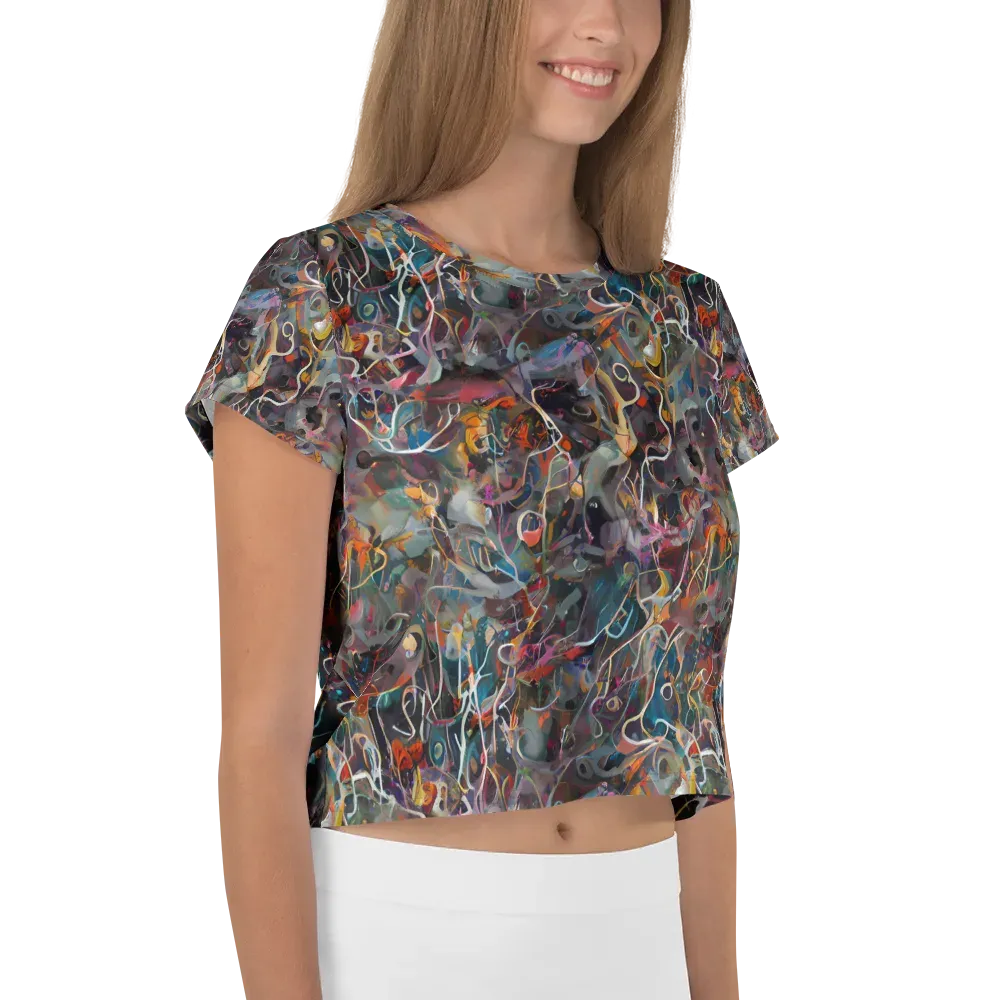 Chromatic Entanglement on Crop Tee — Right