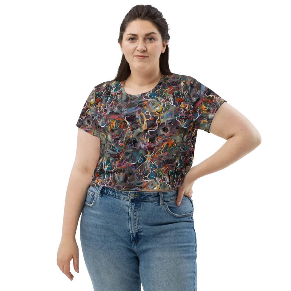 Chromatic Entanglement on Crop Tee — Front