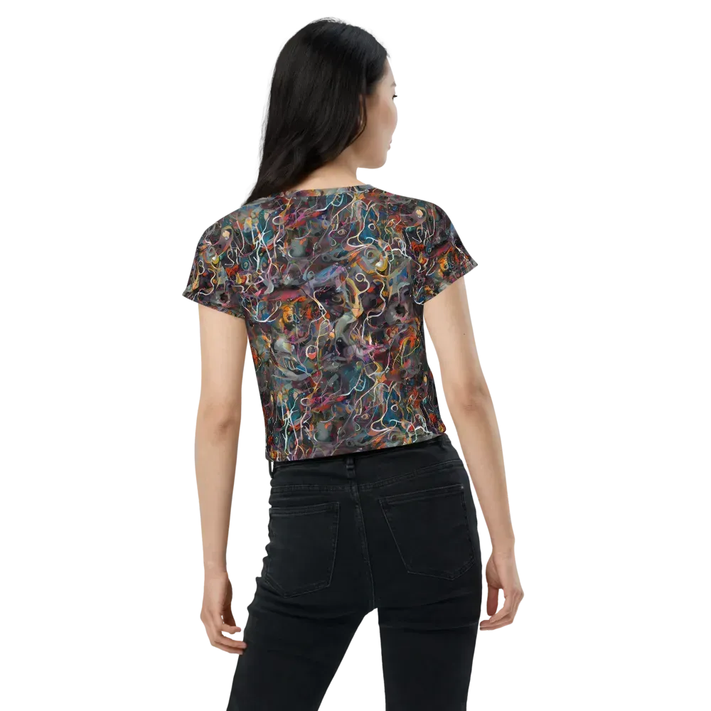 Chromatic Entanglement on Crop Tee — Back