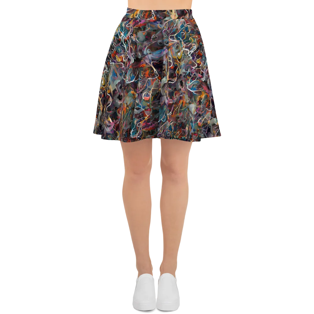 Chromatic Entanglement on Skater Skirt — Front