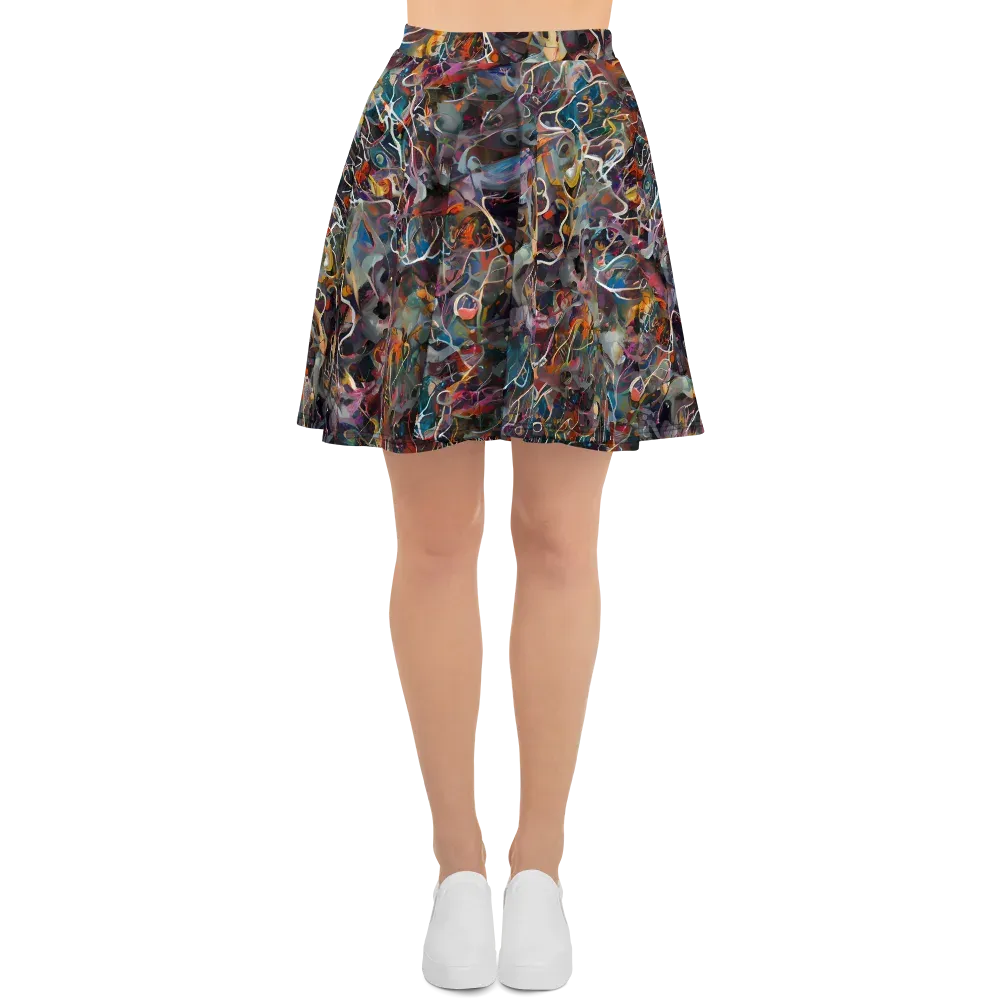 Chromatic Entanglement on Skater Skirt — Front