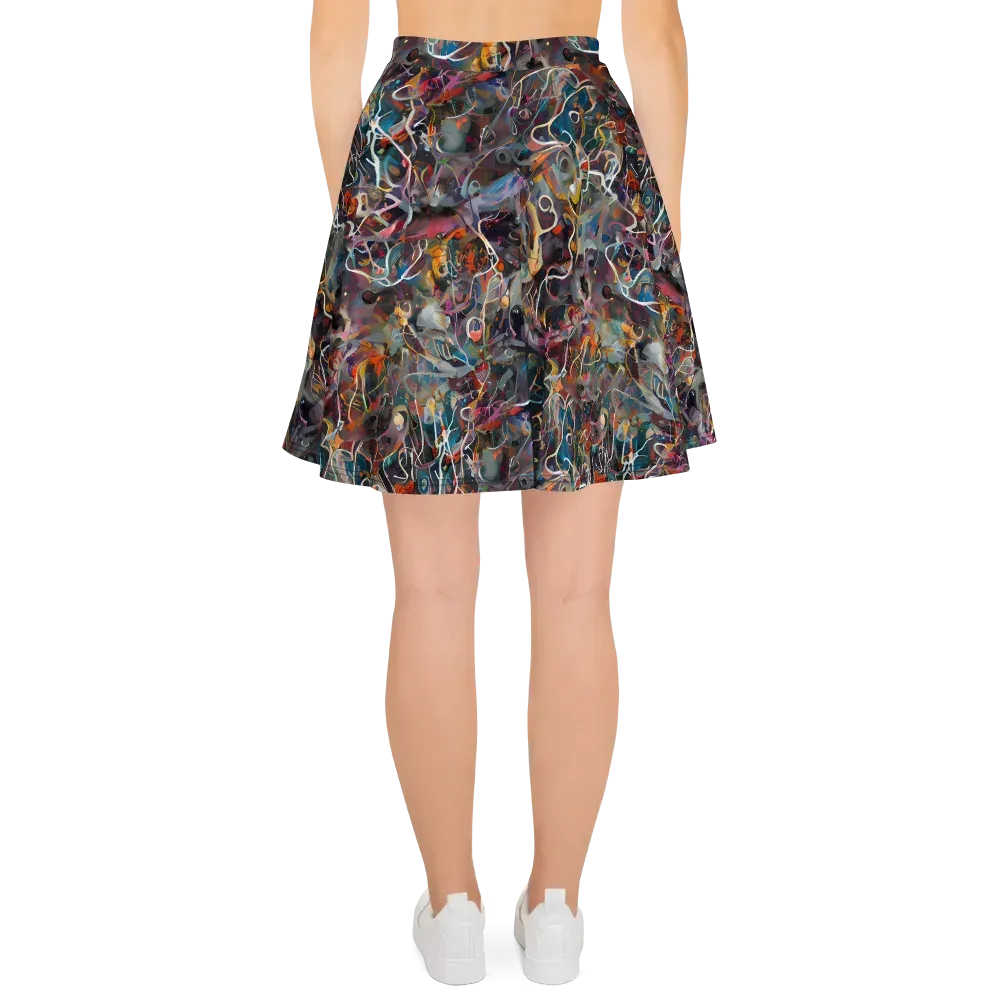 Chromatic Entanglement on Skater Skirt — Back
