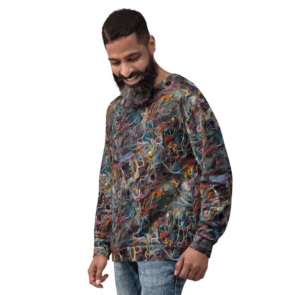 Chromatic Entanglement on Sweatshirt — Left Front