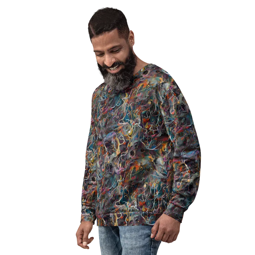 Chromatic Entanglement on Sweatshirt — Left Front