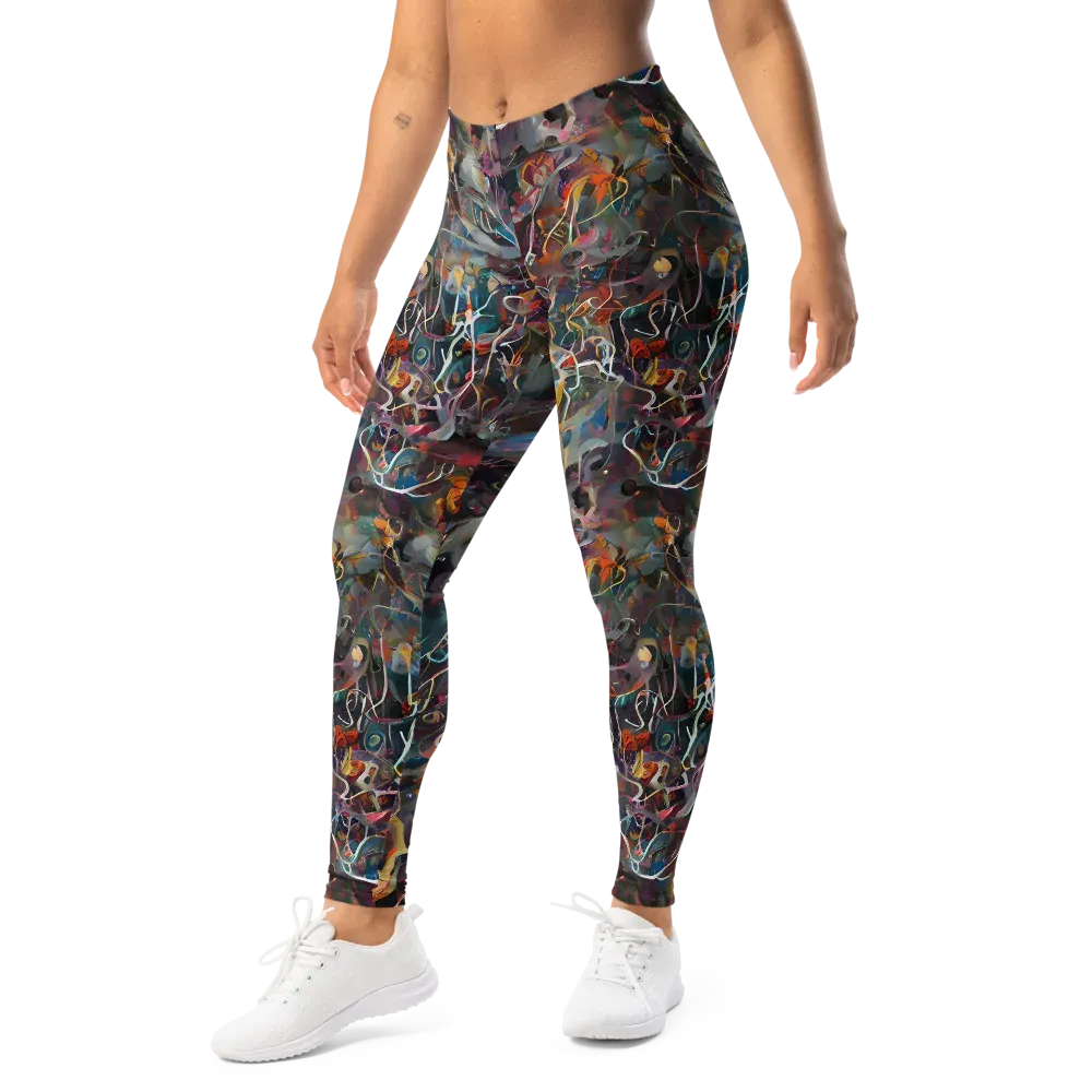 Chromatic Entanglement on Leggings — Left Front