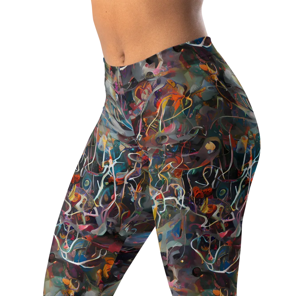 Chromatic Entanglement on Leggings — Left Front