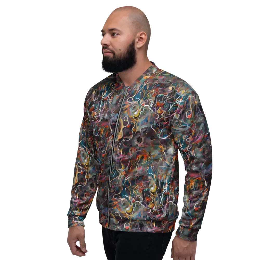 Chromatic Entanglement on Bomber Jacket — Left