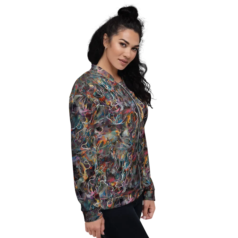 Chromatic Entanglement on Bomber Jacket — Right