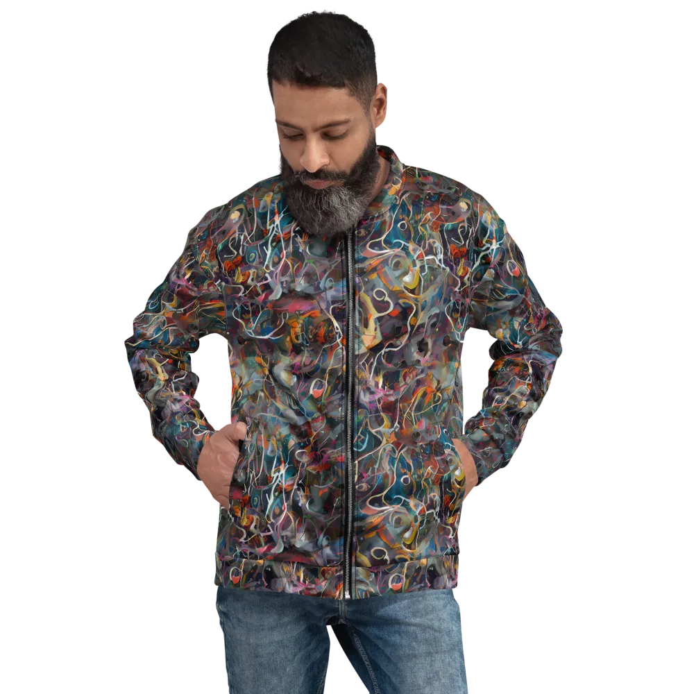 Chromatic Entanglement on Bomber Jacket — Front