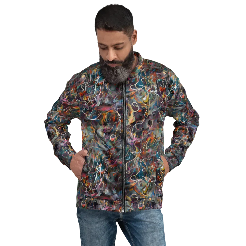 Chromatic Entanglement on Bomber Jacket — Front