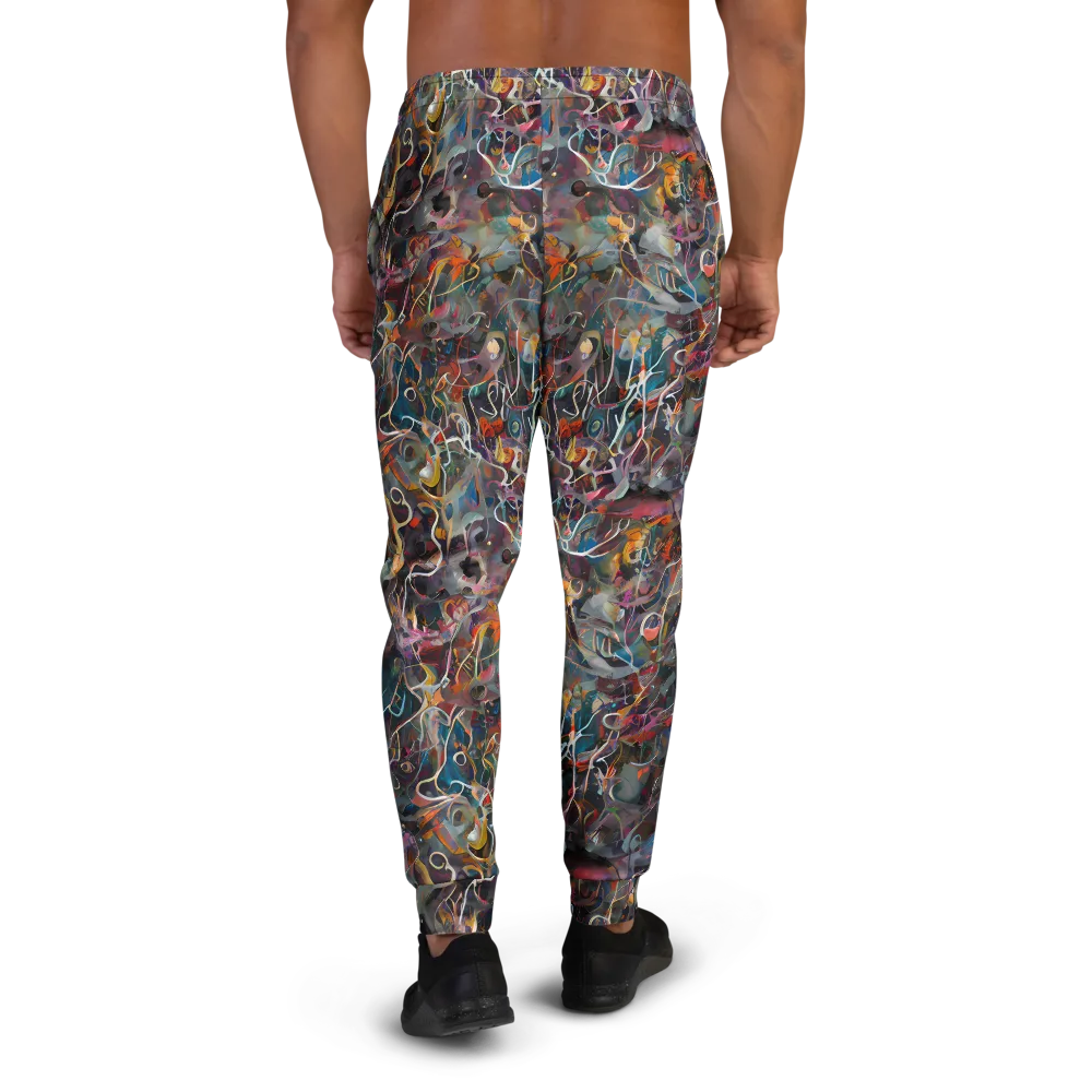 Chromatic Entanglement on Men's Joggers — Back