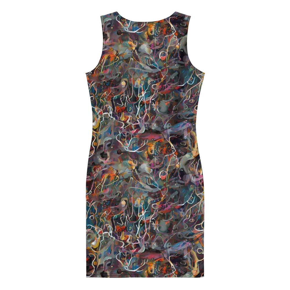 Chromatic Entanglement on Bodycon Dress — Back