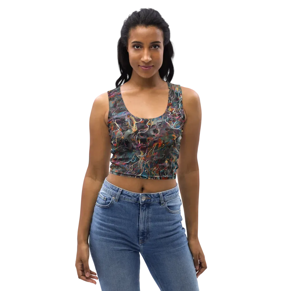 Chromatic Entanglement on Crop Top — Front
