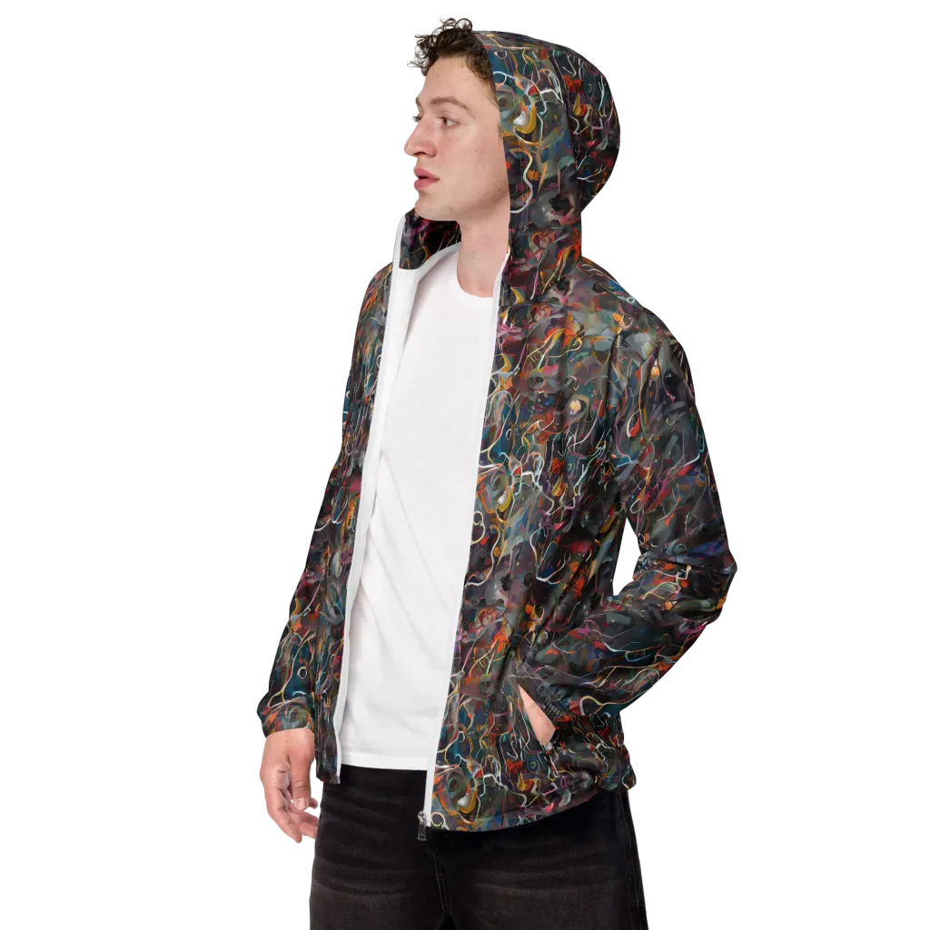 Chromatic Entanglement on Men's Windbreaker — Left Front