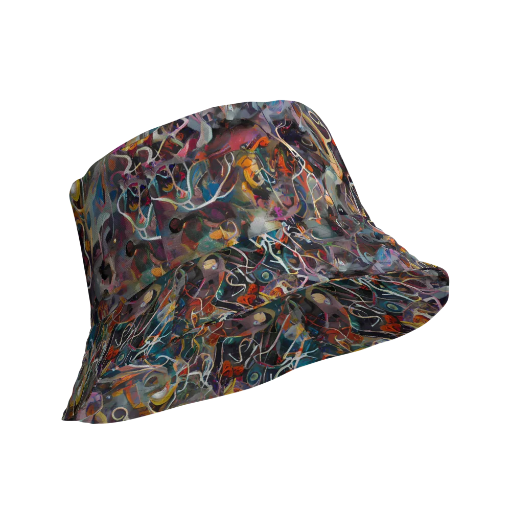 Chromatic Entanglement on Reversible Bucket Hat — Product details Outside