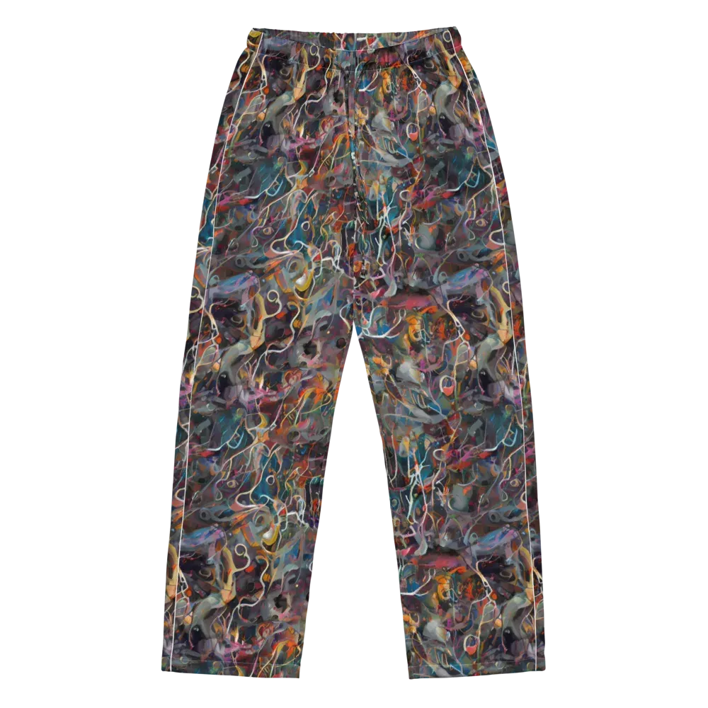 Chromatic Entanglement on Women's Pajama Pants — Front