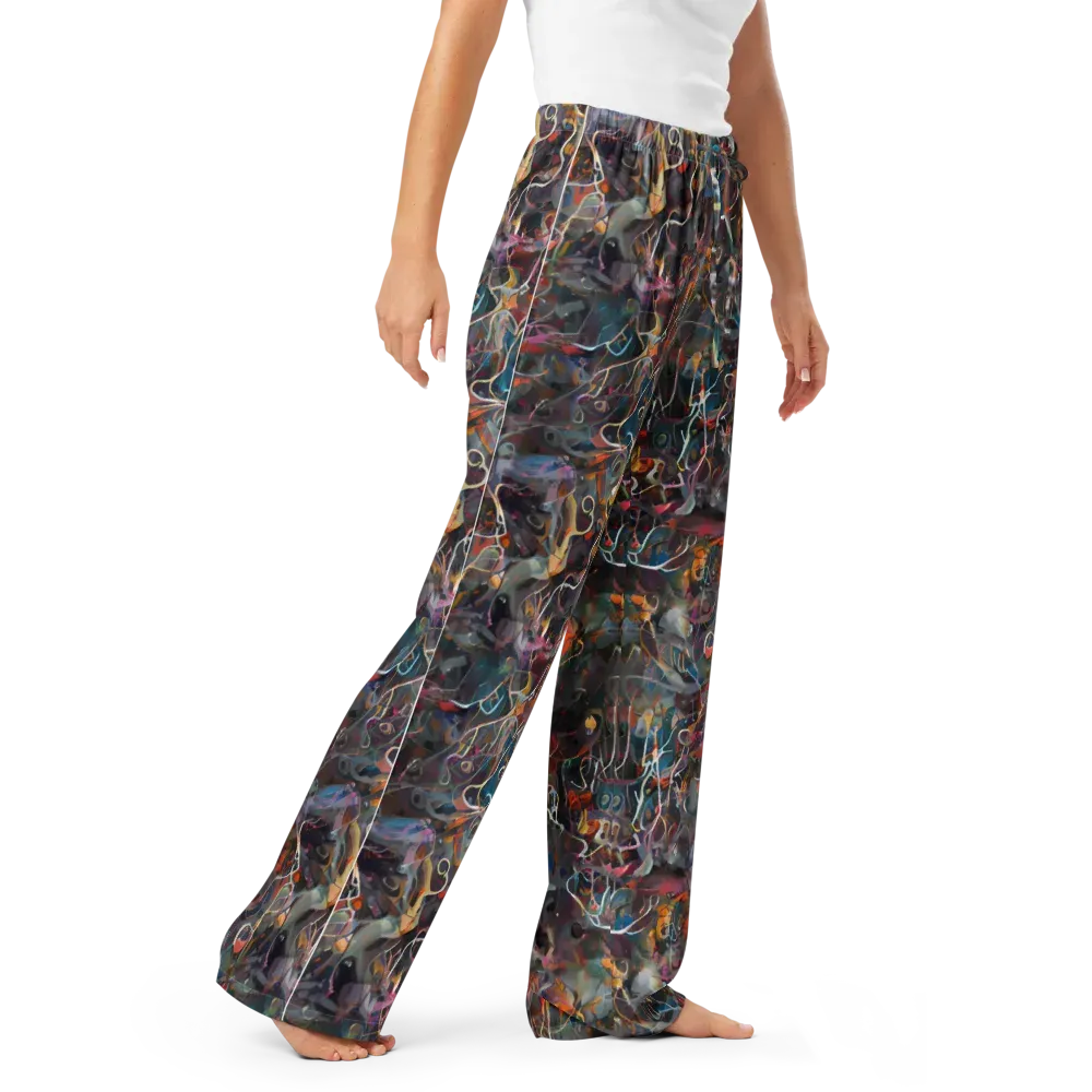 Chromatic Entanglement on Women's Pajama Pants — Right Front