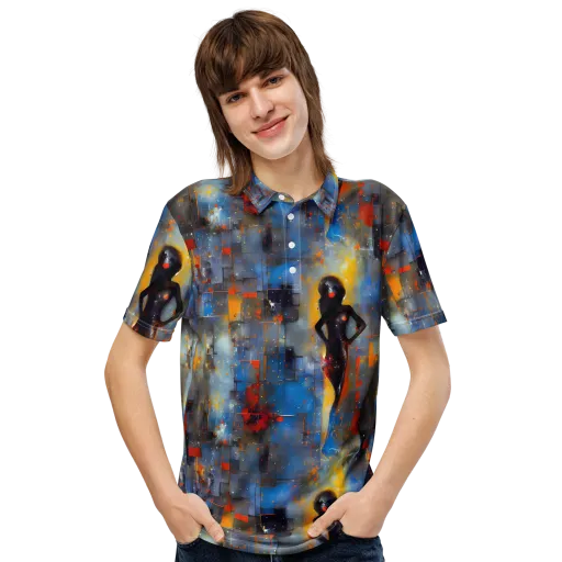 Neoblock Fusion on a Men's Slim Fit Polo Shirt