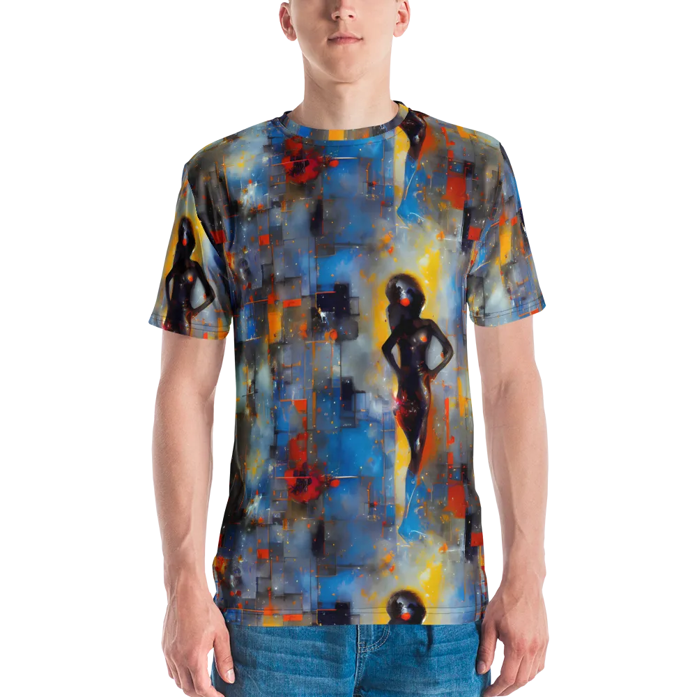 Neoblock Fusion on Men's Crew Neck T-Shirt — Front