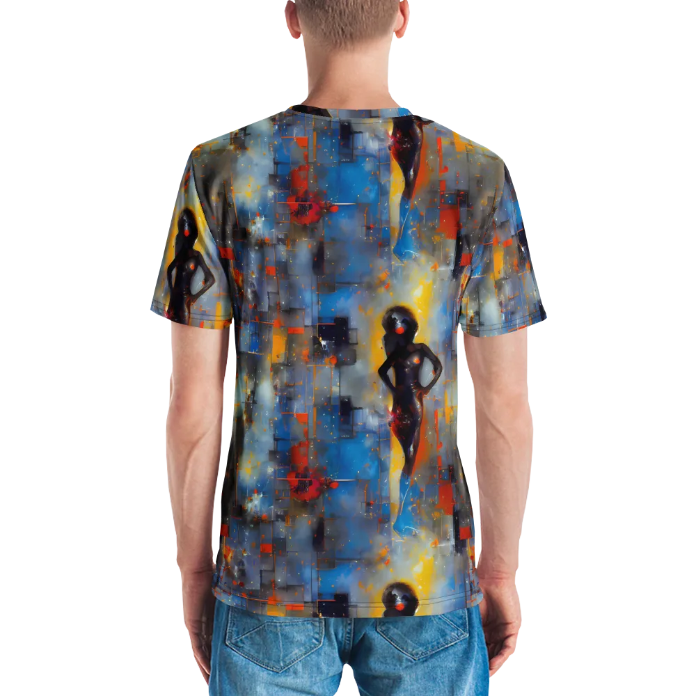Neoblock Fusion on Men's Crew Neck T-Shirt — Back