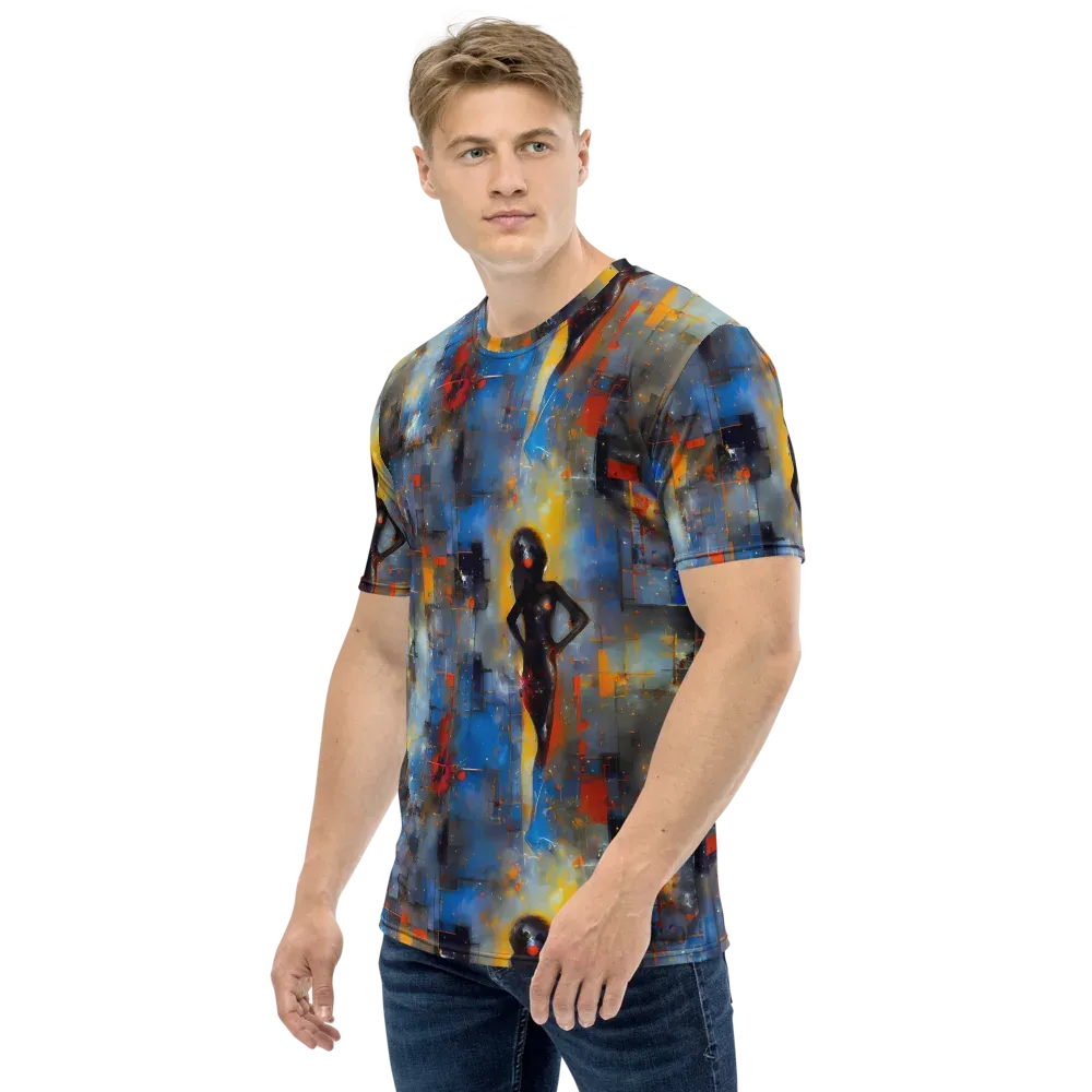 Neoblock Fusion on Men's Crew Neck T-Shirt — Left