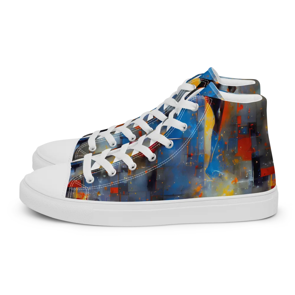Neoblock Fusion on Men's High Top Canvas Shoes — Left