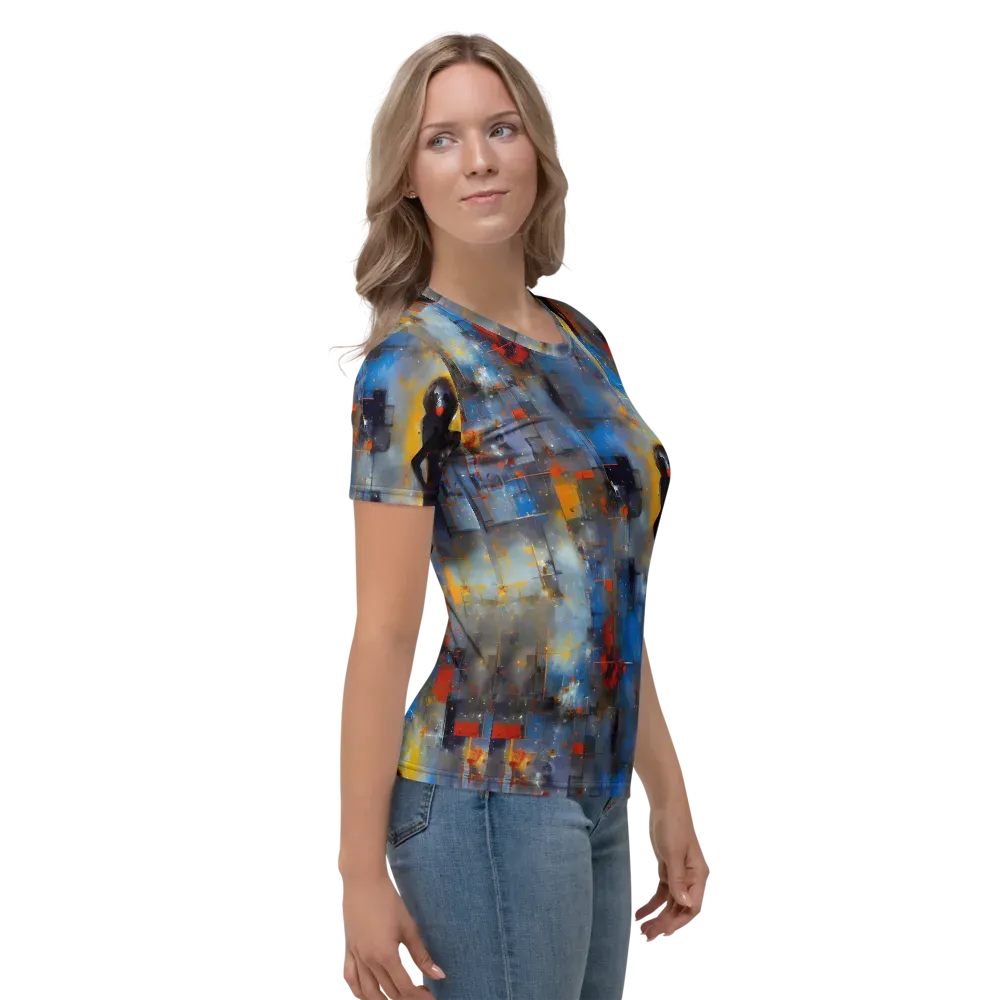 Neoblock Fusion on Women's Crew Neck T-Shirt — Right