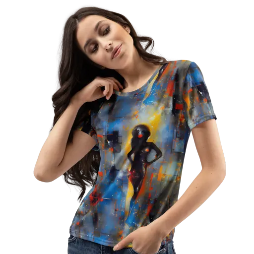 Neoblock Fusion on a Women's Crew Neck T-Shirt