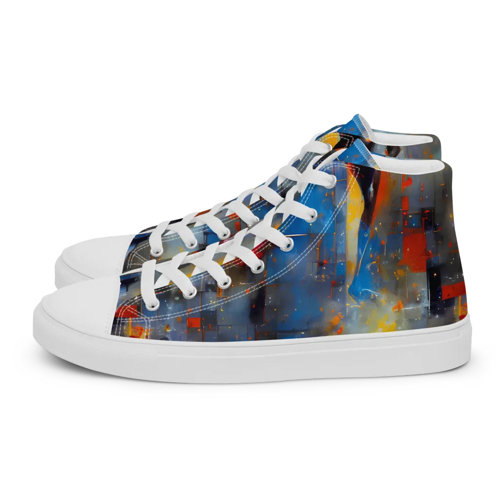 Neoblock Fusion on Women's High Top Canvas Shoes — Left