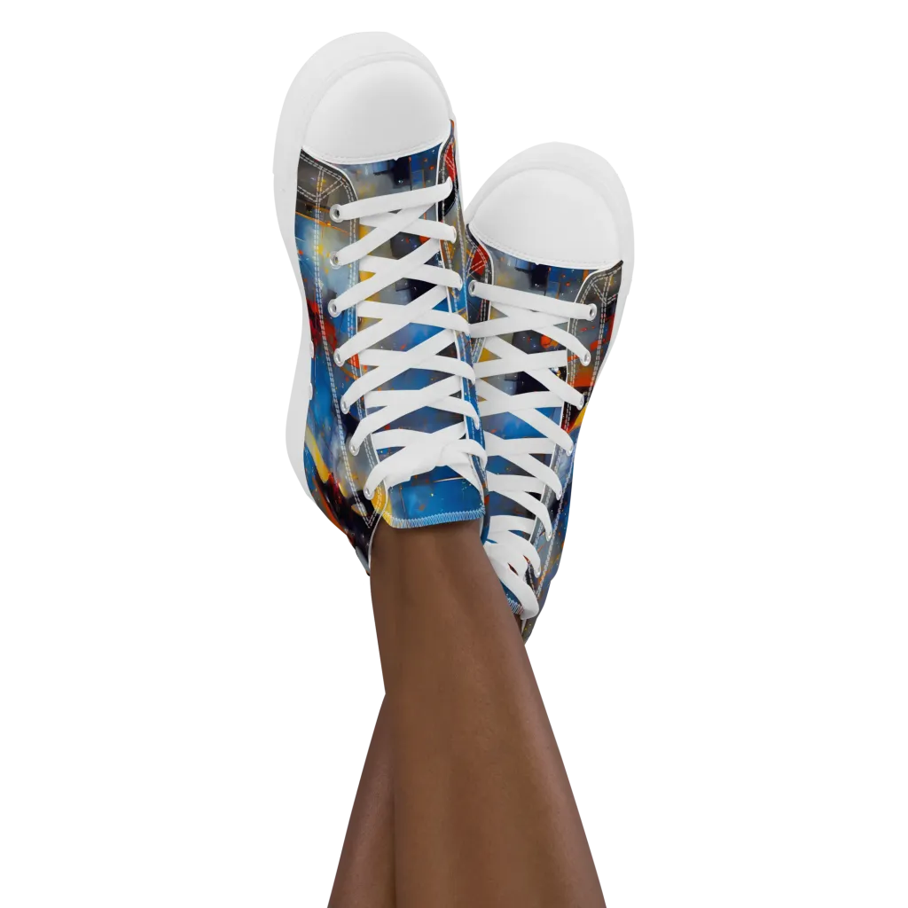 Neoblock Fusion on Women's High Top Canvas Shoes — Front