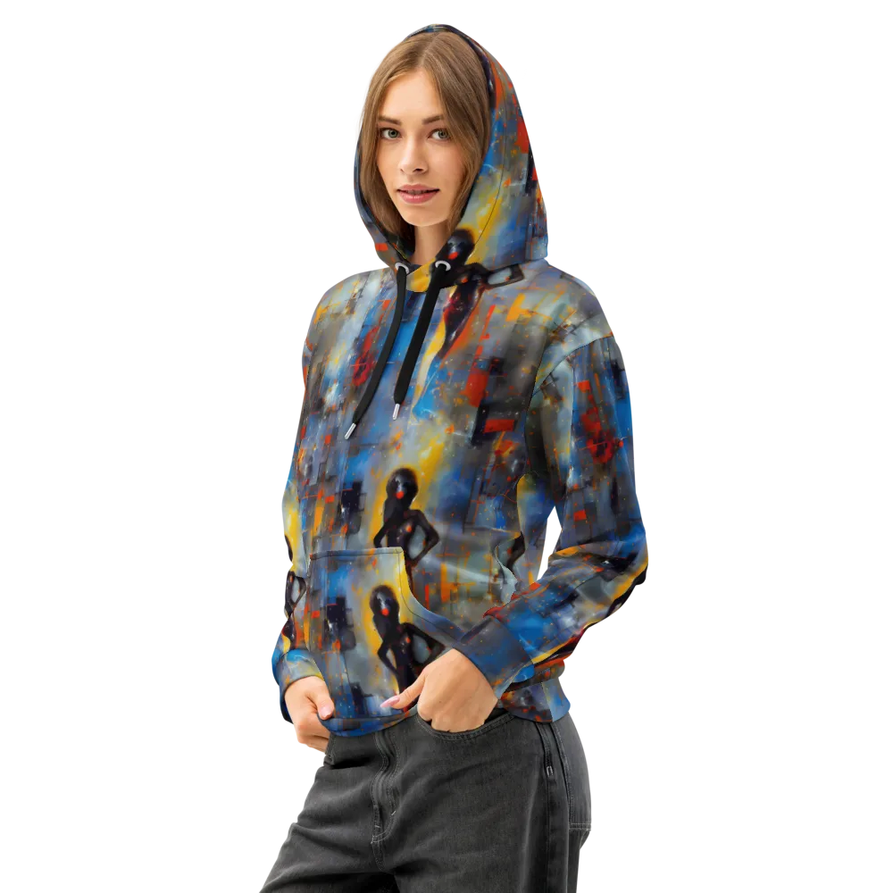 Neoblock Fusion on Cotton Hoodie — Left Front