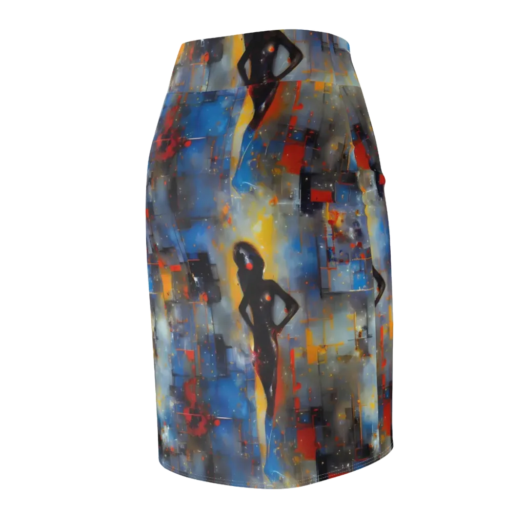 Neoblock Fusion on Pencil Skirt — Back Side