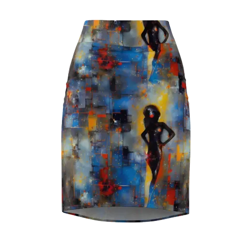 Neoblock Fusion on a Pencil Skirt