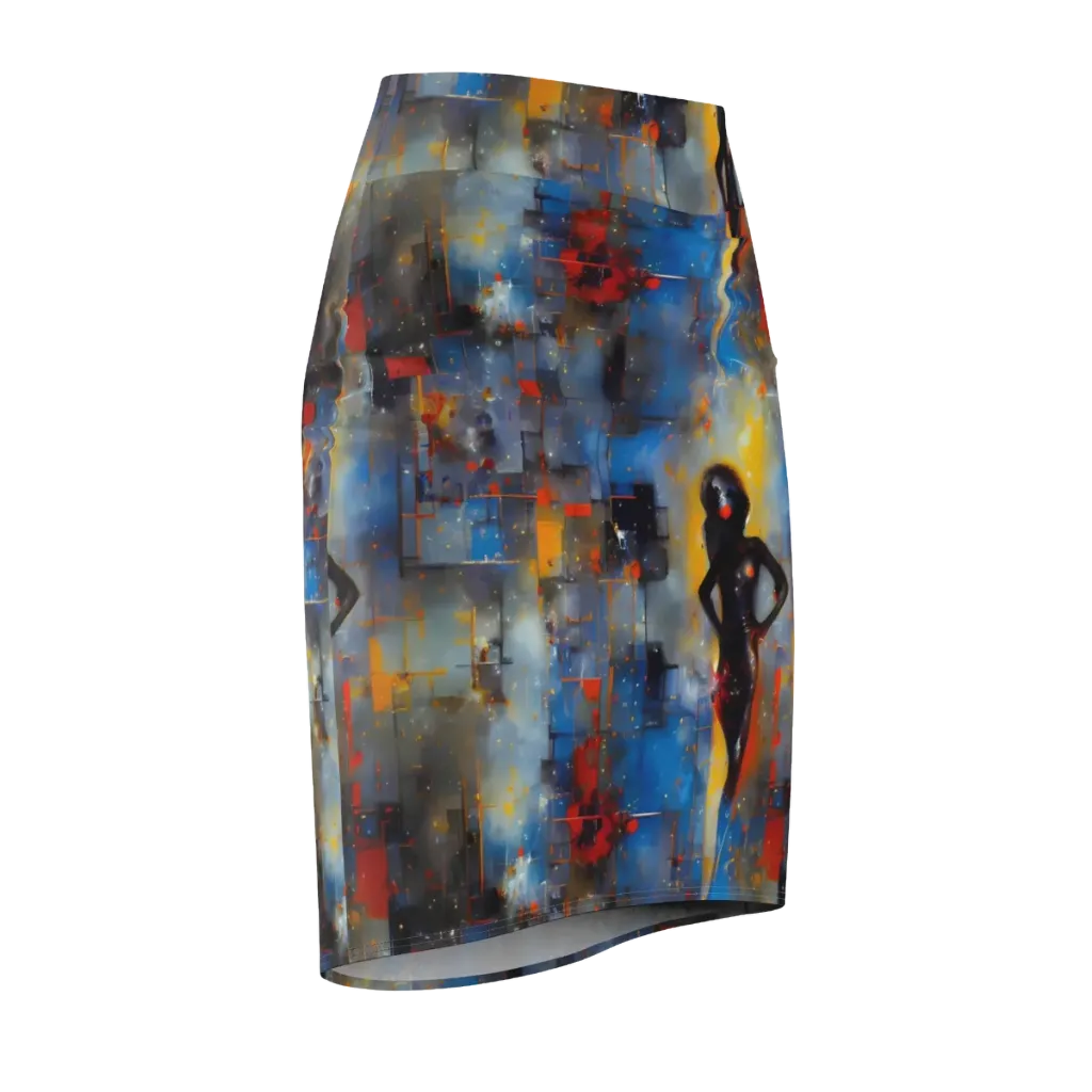 Neoblock Fusion on Pencil Skirt — Front Side
