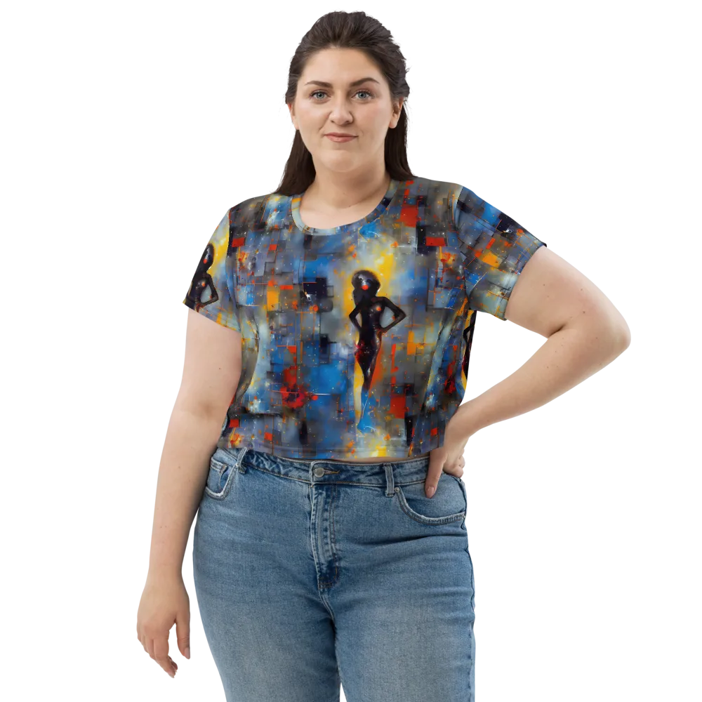 Neoblock Fusion on Crop Tee — Front