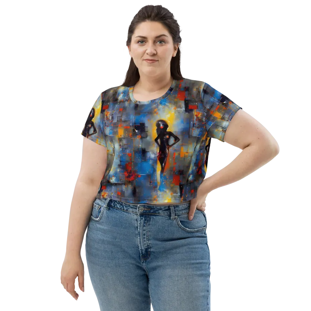 Neoblock Fusion on Crop Tee — Front