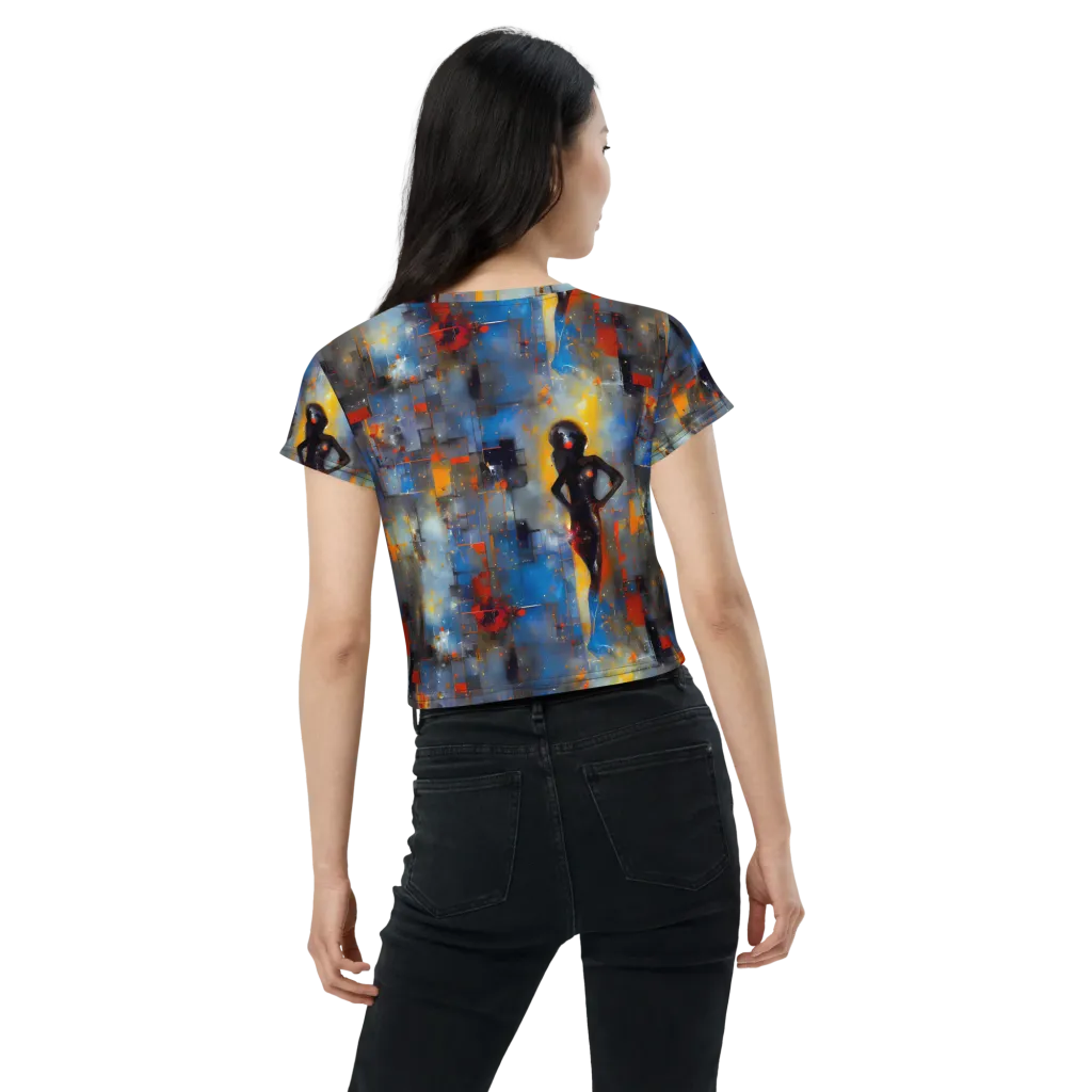 Neoblock Fusion on Crop Tee — Back