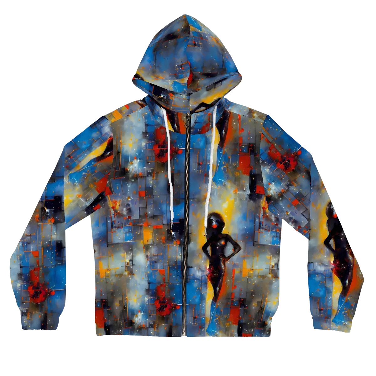 Neoblock Fusion on Women's Full-Zip Hoodie — Front