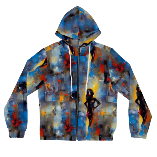 Neoblock Fusion on a Women's Full-Zip Hoodie