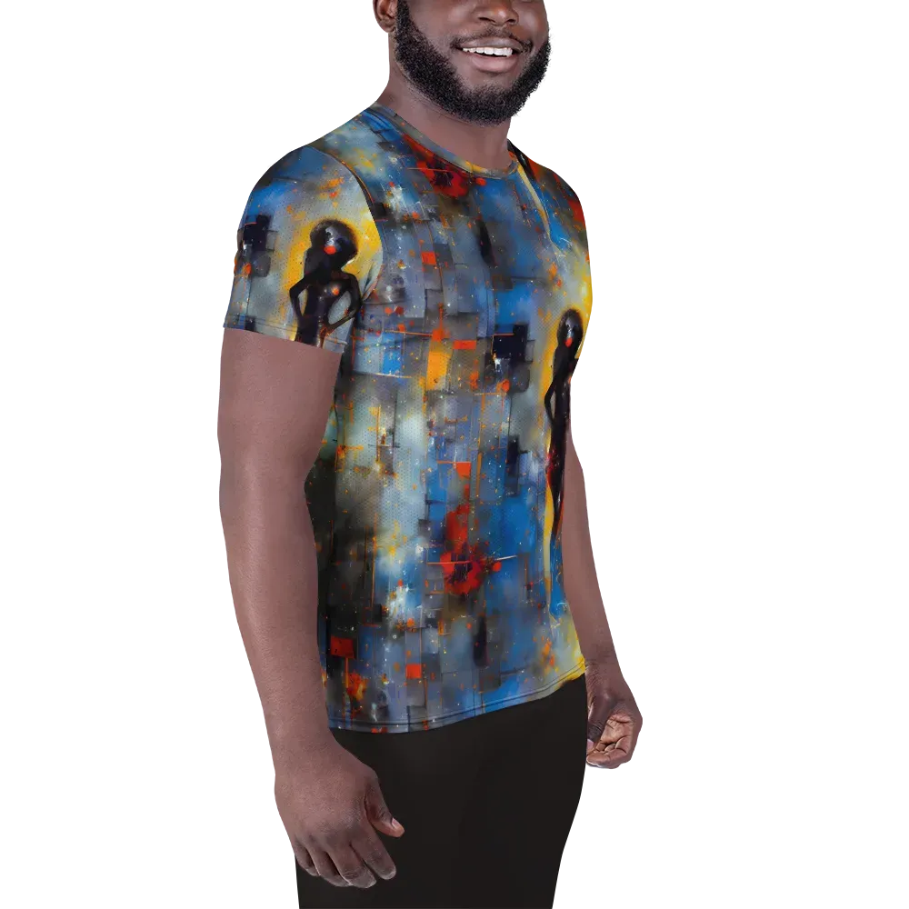Neoblock Fusion on Men's Athletic T-Shirt — Right