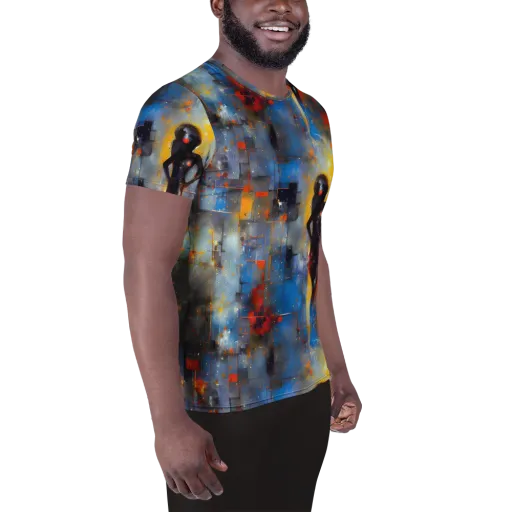 Neoblock Fusion on a Men's Athletic T-Shirt