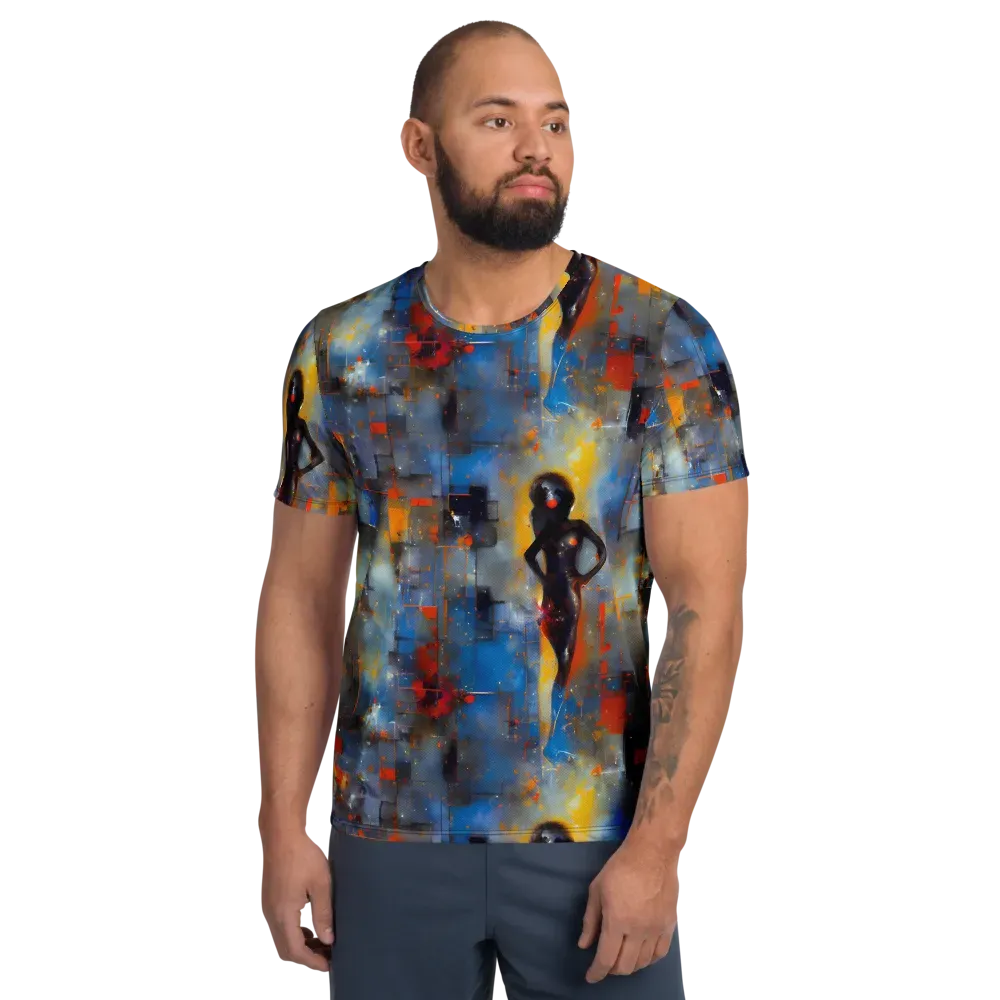 Neoblock Fusion on Men's Athletic T-Shirt — Front